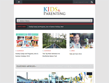Tablet Screenshot of kidsandparenting.com